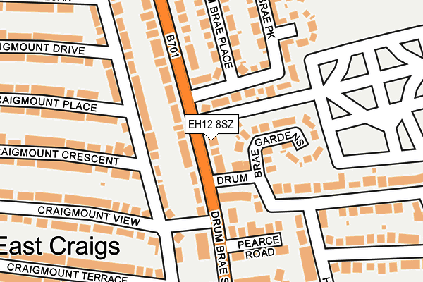 EH12 8SZ map - OS OpenMap – Local (Ordnance Survey)