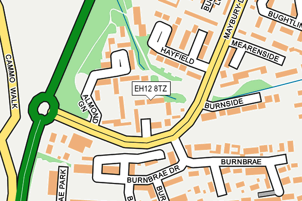 EH12 8TZ map - OS OpenMap – Local (Ordnance Survey)