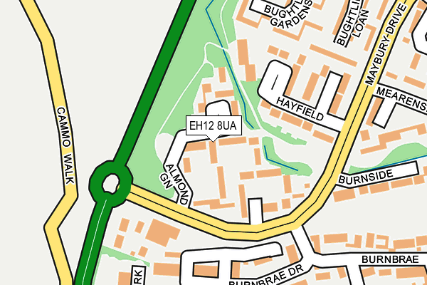 EH12 8UA map - OS OpenMap – Local (Ordnance Survey)