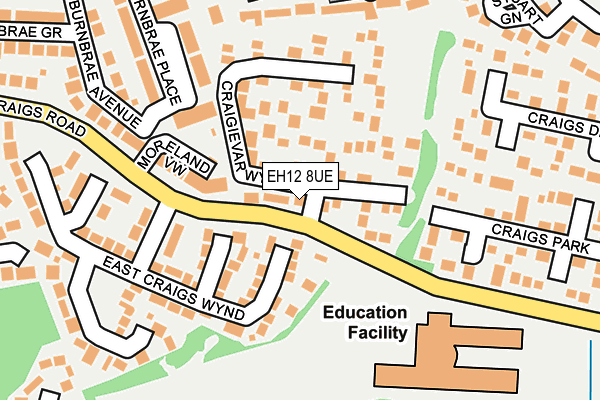 EH12 8UE map - OS OpenMap – Local (Ordnance Survey)