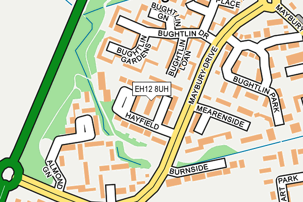 EH12 8UH map - OS OpenMap – Local (Ordnance Survey)