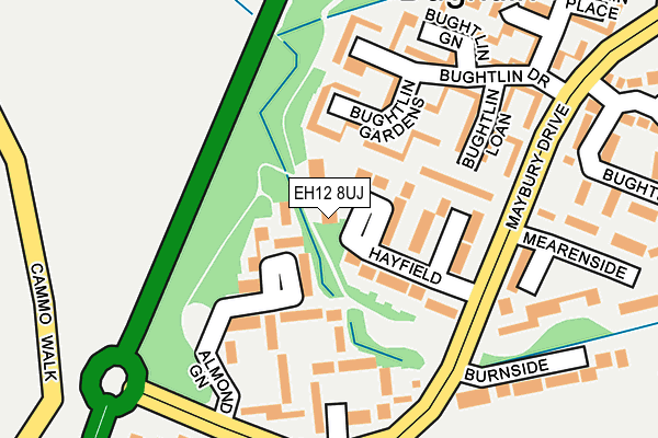 EH12 8UJ map - OS OpenMap – Local (Ordnance Survey)