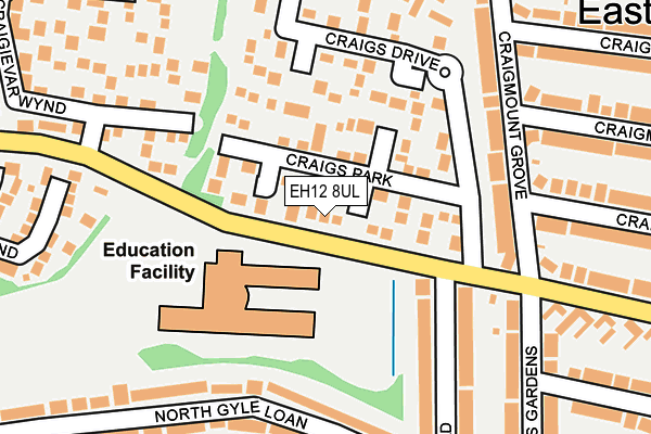 EH12 8UL map - OS OpenMap – Local (Ordnance Survey)