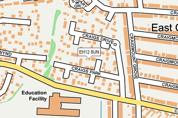 EH12 8UN map - OS OpenMap – Local (Ordnance Survey)