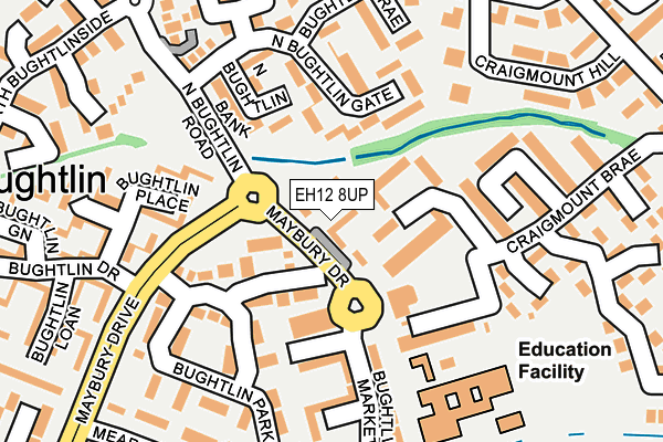 EH12 8UP map - OS OpenMap – Local (Ordnance Survey)