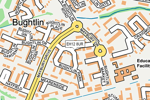 EH12 8UR map - OS OpenMap – Local (Ordnance Survey)