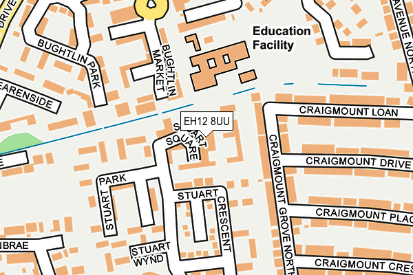 EH12 8UU map - OS OpenMap – Local (Ordnance Survey)