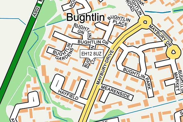 EH12 8UZ map - OS OpenMap – Local (Ordnance Survey)