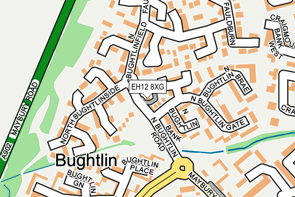 EH12 8XG map - OS OpenMap – Local (Ordnance Survey)