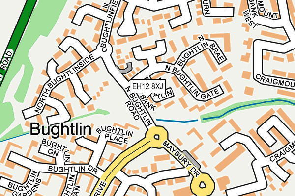 EH12 8XJ map - OS OpenMap – Local (Ordnance Survey)