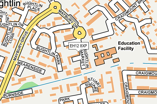 EH12 8XP map - OS OpenMap – Local (Ordnance Survey)