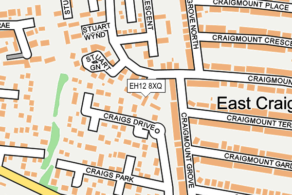 EH12 8XQ map - OS OpenMap – Local (Ordnance Survey)