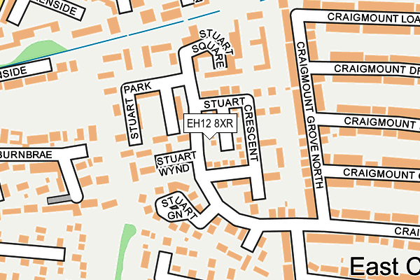 EH12 8XR map - OS OpenMap – Local (Ordnance Survey)