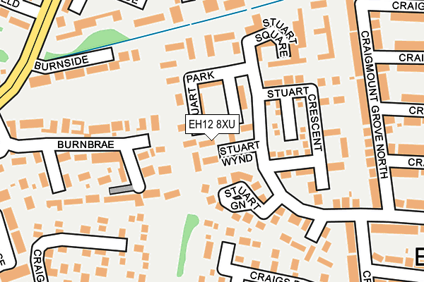 EH12 8XU map - OS OpenMap – Local (Ordnance Survey)