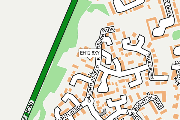 EH12 8XY map - OS OpenMap – Local (Ordnance Survey)