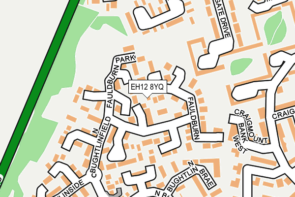 EH12 8YQ map - OS OpenMap – Local (Ordnance Survey)