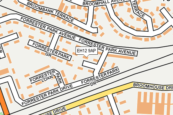 EH12 9AP map - OS OpenMap – Local (Ordnance Survey)