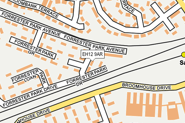 EH12 9AR map - OS OpenMap – Local (Ordnance Survey)