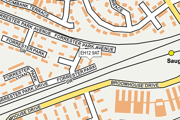 EH12 9AT map - OS OpenMap – Local (Ordnance Survey)