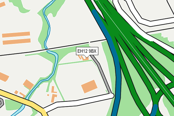 EH12 9BX map - OS OpenMap – Local (Ordnance Survey)