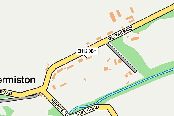 EH12 9BY map - OS OpenMap – Local (Ordnance Survey)