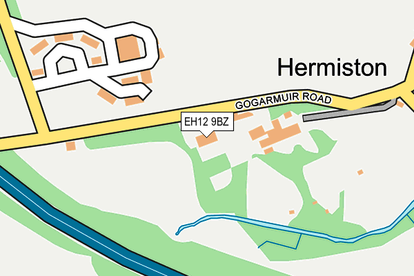 EH12 9BZ map - OS OpenMap – Local (Ordnance Survey)