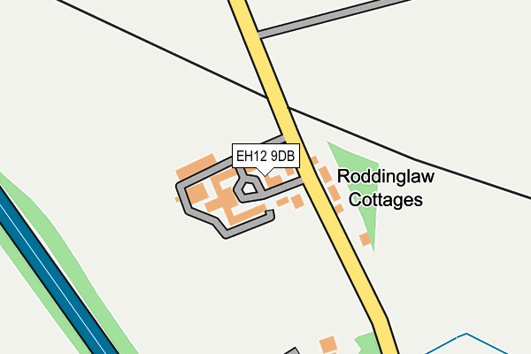 EH12 9DB map - OS OpenMap – Local (Ordnance Survey)