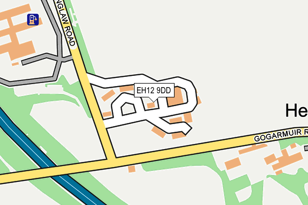 EH12 9DD map - OS OpenMap – Local (Ordnance Survey)