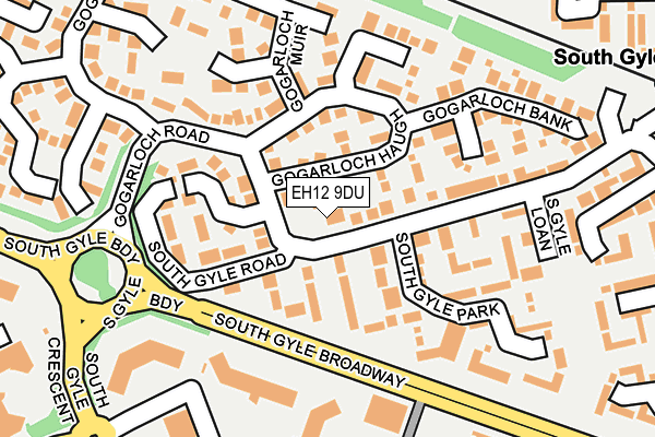 EH12 9DU map - OS OpenMap – Local (Ordnance Survey)