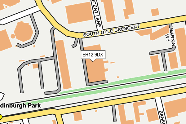 EH12 9DX map - OS OpenMap – Local (Ordnance Survey)