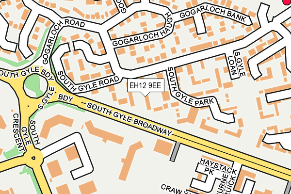 EH12 9EE map - OS OpenMap – Local (Ordnance Survey)