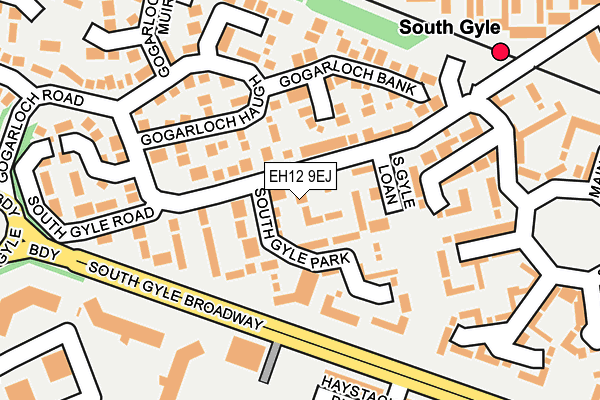 EH12 9EJ map - OS OpenMap – Local (Ordnance Survey)