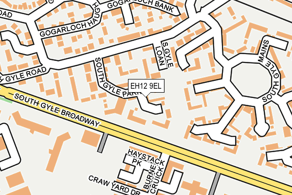 EH12 9EL map - OS OpenMap – Local (Ordnance Survey)