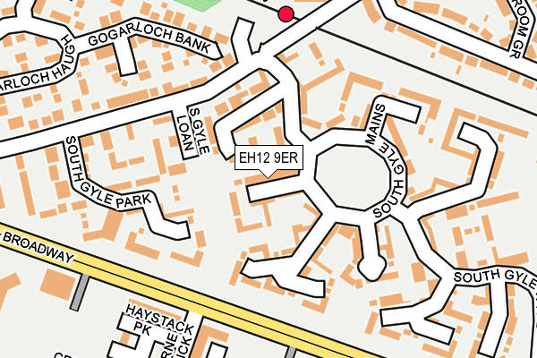 EH12 9ER map - OS OpenMap – Local (Ordnance Survey)