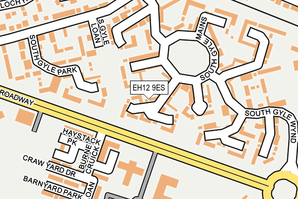 EH12 9ES map - OS OpenMap – Local (Ordnance Survey)