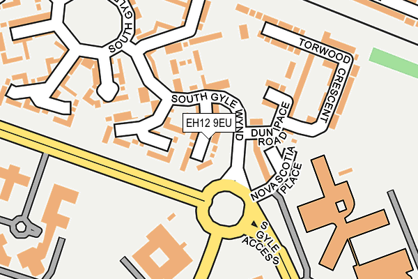 EH12 9EU map - OS OpenMap – Local (Ordnance Survey)