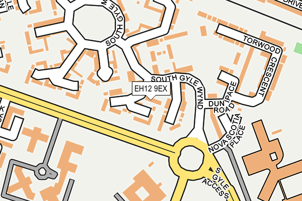 EH12 9EX map - OS OpenMap – Local (Ordnance Survey)