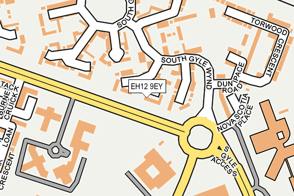 EH12 9EY map - OS OpenMap – Local (Ordnance Survey)