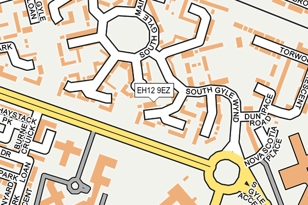 EH12 9EZ map - OS OpenMap – Local (Ordnance Survey)