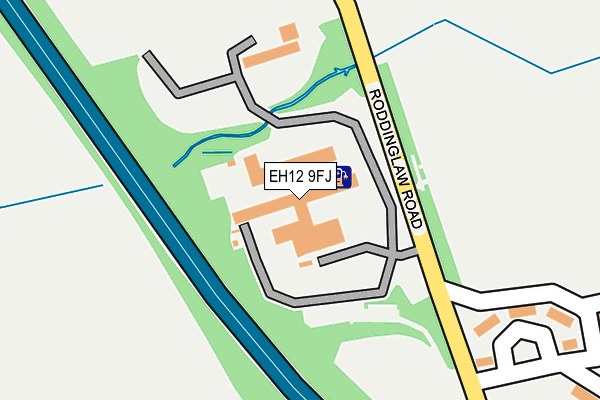 EH12 9FJ map - OS OpenMap – Local (Ordnance Survey)