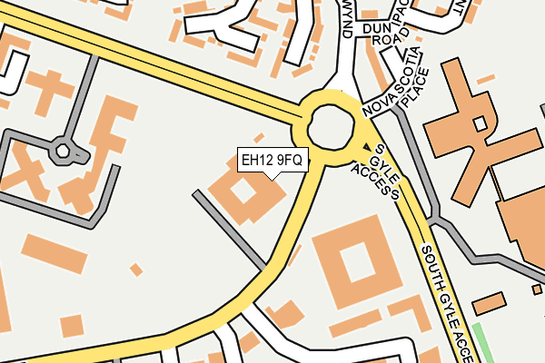 EH12 9FQ map - OS OpenMap – Local (Ordnance Survey)