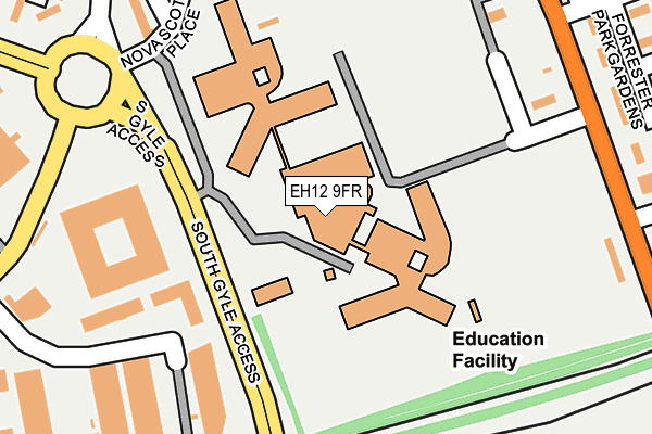 EH12 9FR map - OS OpenMap – Local (Ordnance Survey)