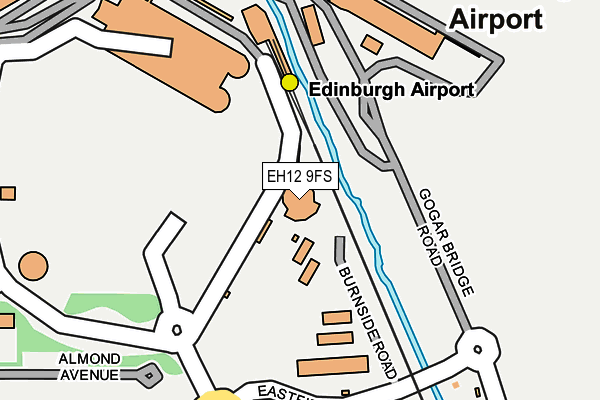 EH12 9FS map - OS OpenMap – Local (Ordnance Survey)