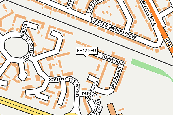 EH12 9FU map - OS OpenMap – Local (Ordnance Survey)