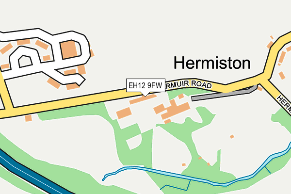 EH12 9FW map - OS OpenMap – Local (Ordnance Survey)