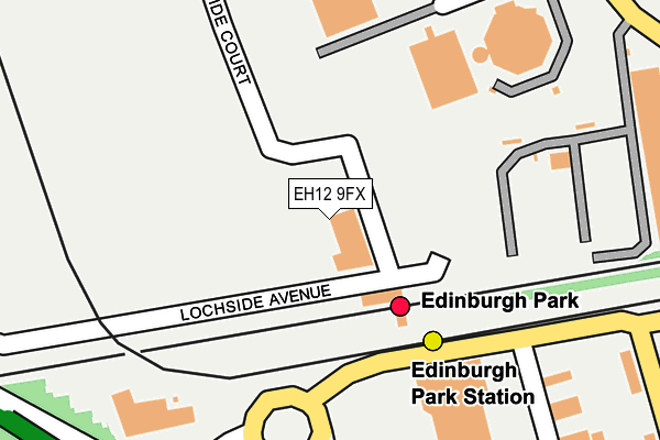 EH12 9FX map - OS OpenMap – Local (Ordnance Survey)