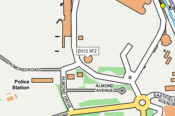 EH12 9FZ map - OS OpenMap – Local (Ordnance Survey)