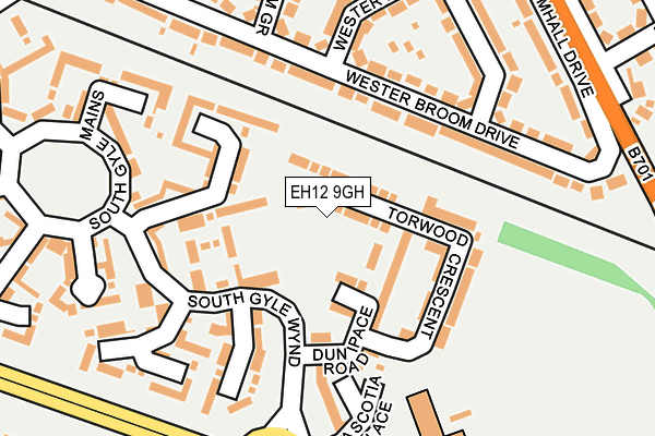 EH12 9GH map - OS OpenMap – Local (Ordnance Survey)