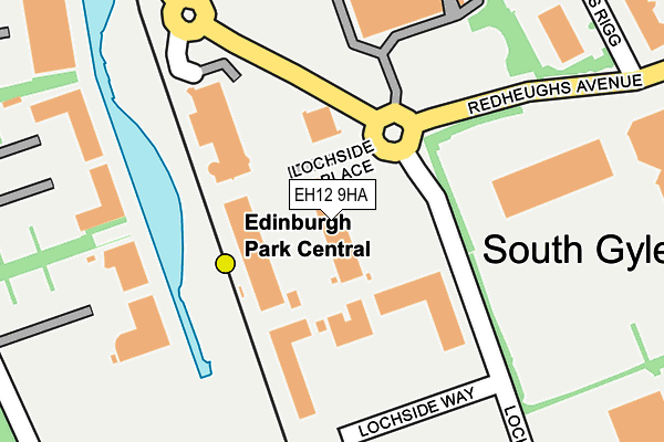 EH12 9HA map - OS OpenMap – Local (Ordnance Survey)