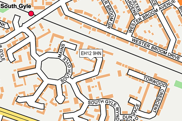 EH12 9HN map - OS OpenMap – Local (Ordnance Survey)